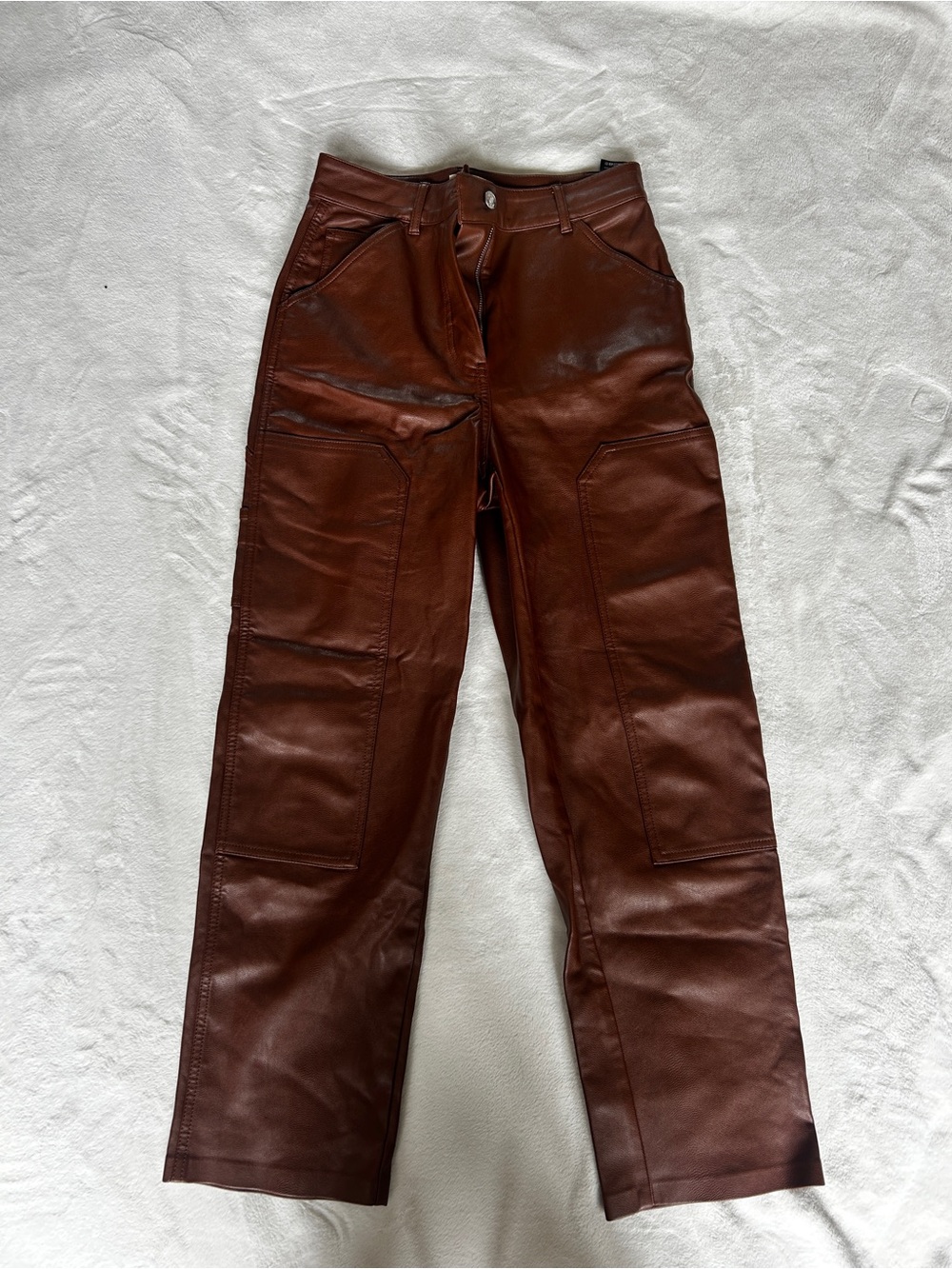 Wilfred Free Brown Leather Pants